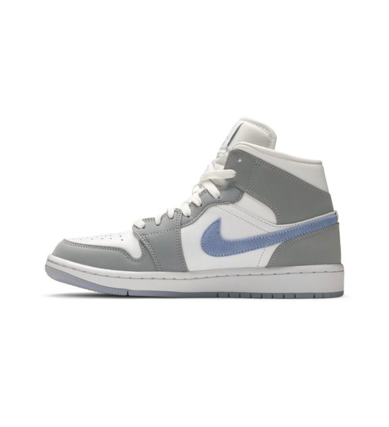 Jordan 1 Mid Wolf Gray Aluminum (Women's)