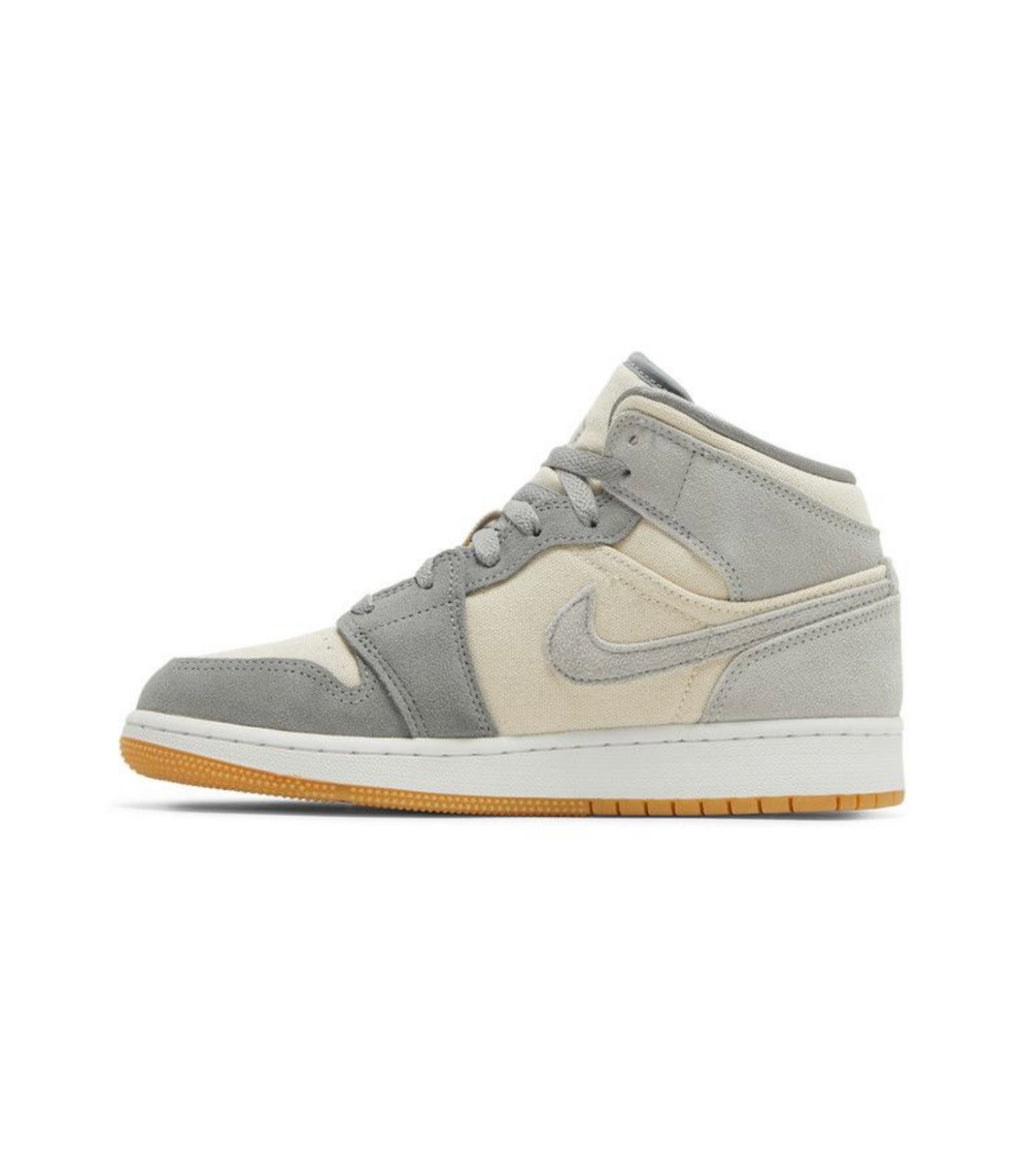 Jordan 1 Mid SE Coconut Milk Particle Grey (GS)