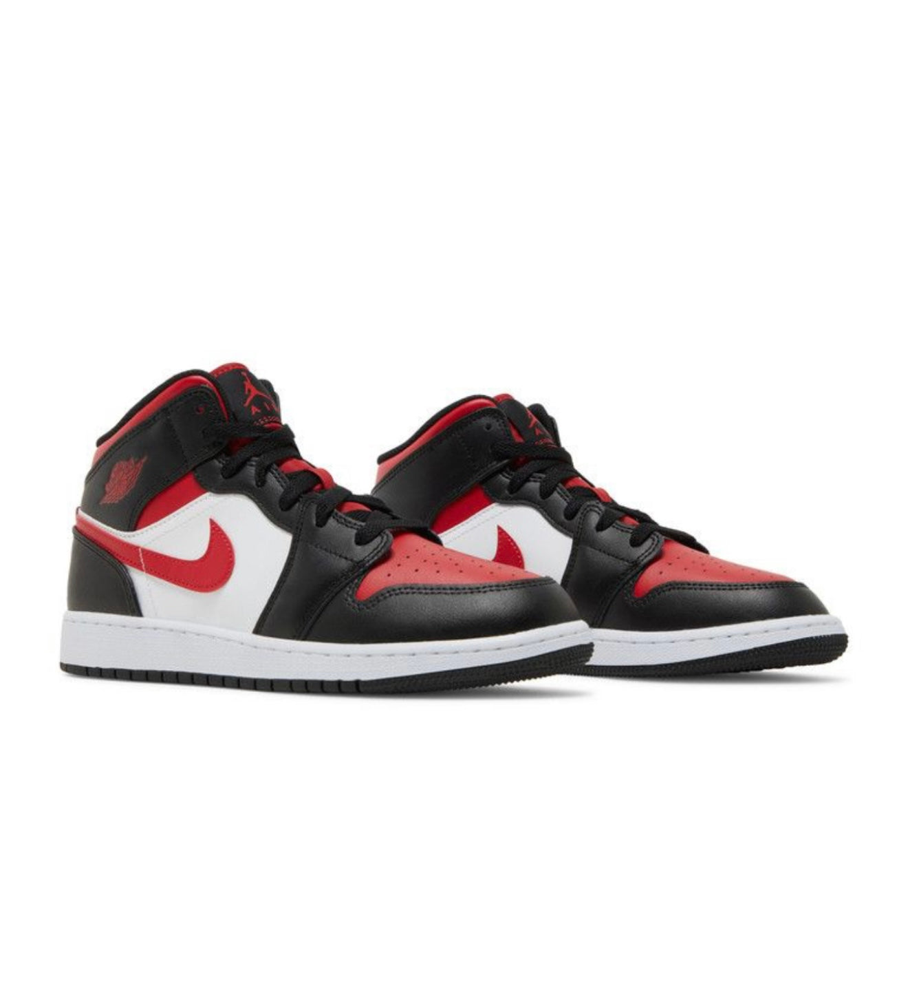 Air Jordan 1 Mid Black Fire Red