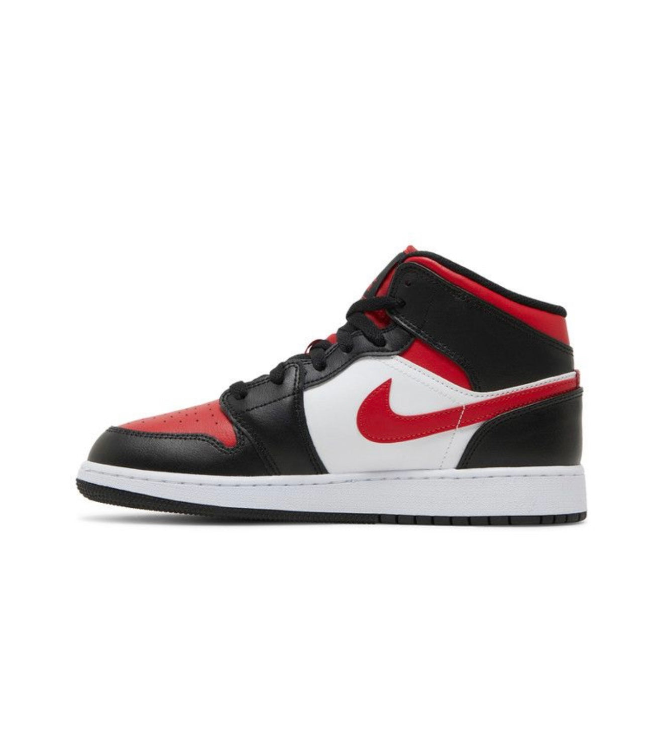 Air Jordan 1 Mid Black Fire Red