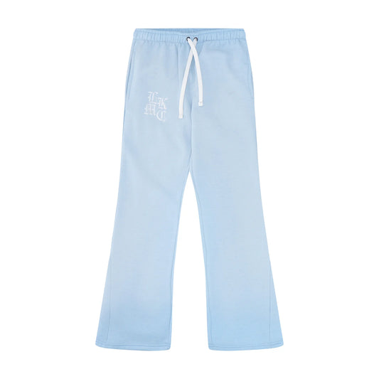 LUKAMACHAIN  Flared Jogger Baby Blue