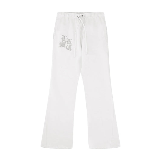LUKAMACHAIN  Flared Jogger White