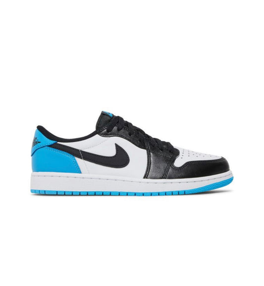 Jordan 1 Retro Low OG Black Dark Powder Blue UNC