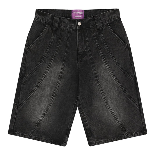 LUKAMACHAIN Panel Jorts Black